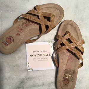 brown comfy Earth Spirit sandals